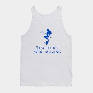 Mermaid ocean quote beach items Tank Top